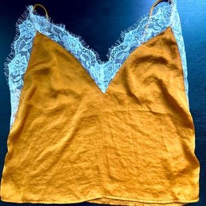 Urban Outfitter’s gold & lace blouse